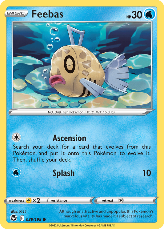 Feebas 39/195 Common | Silver Tempest | Pokemon Card