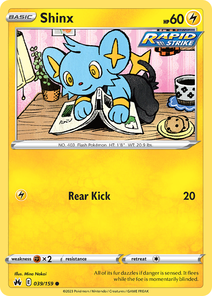 Shinx 39/159 Common | Crown Zenith | Pokemon Card