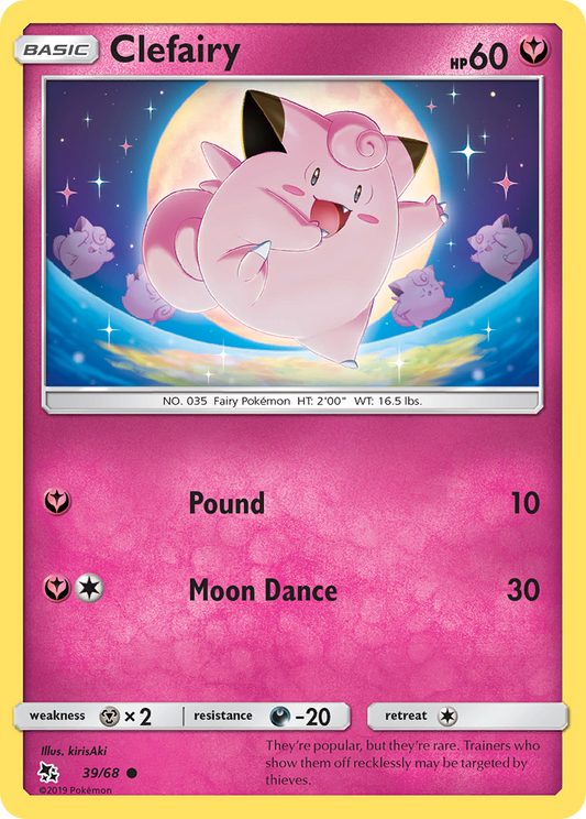 Clefairy 39/68 Common | Hidden Fates | Pokemon Card