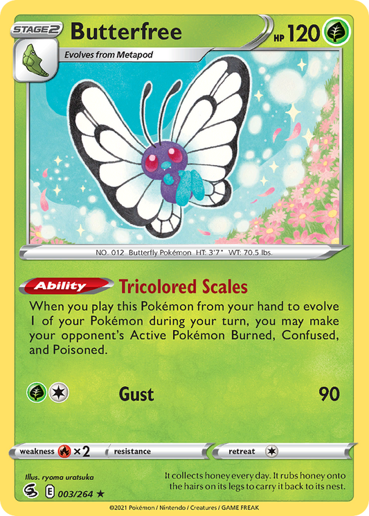 Butterfree 3/264 Rare Holo | Fusion Strike | Pokemon Card