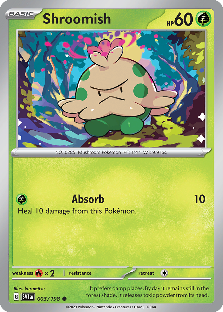 Shroomish 3/198 Common | Scarlet & Violet | Pokemon Card