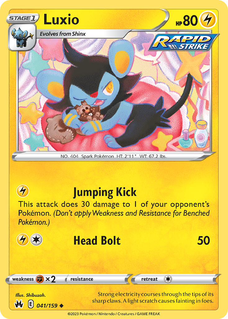 Luxio 41/159 Uncommon | Crown Zenith | Pokemon Card