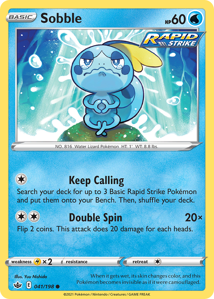 Sobble 41/198 Common | Chilling Reign | Pokemon Card