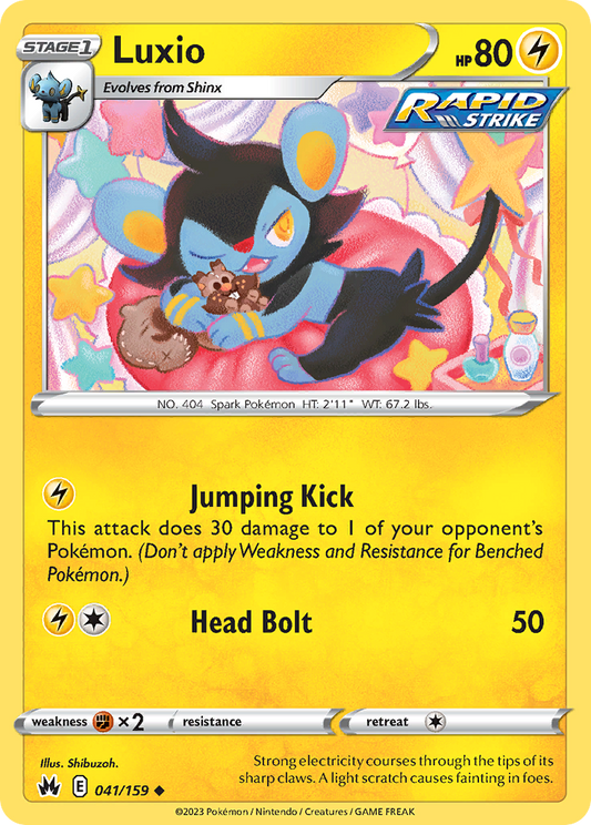 Luxio 41/159 Uncommon | Crown Zenith | Pokemon Card