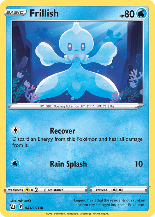 Frillish 41/163 Common | Battle Styles | Pokemon Card