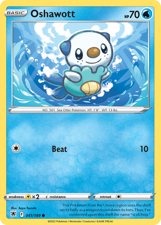 Oshawott 41/189 Common | Astral Radiance | Pokemon Card