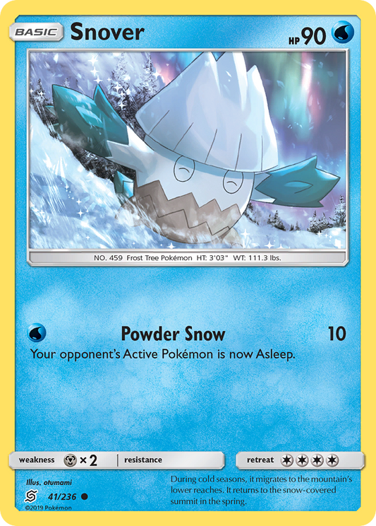 Snover 41/236 Common | Unified Minds | Pokemon Card