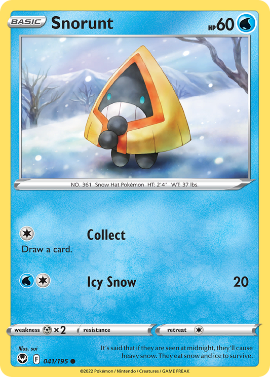 Snorunt 41/195 Common | Silver Tempest | Pokemon Card