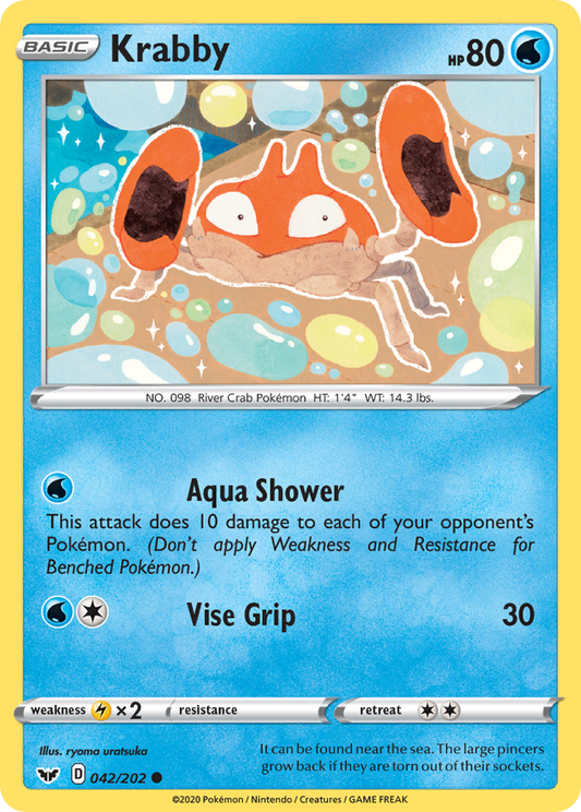 Krabby 42/202 Common | Sword & Shield | Pokemon Card