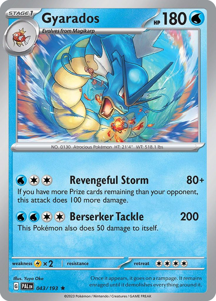 Gyarados 43/193 Rare Holo | Paldea Evolved | Pokemon Card