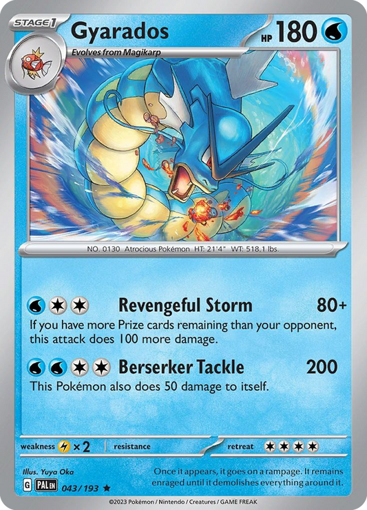 Gyarados 43/193 Rare Holo | Paldea Evolved | Pokemon Card