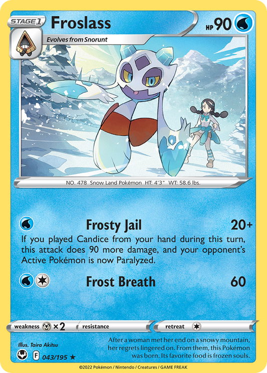 Froslass 43/195 Rare | Silver Tempest | Pokemon Card