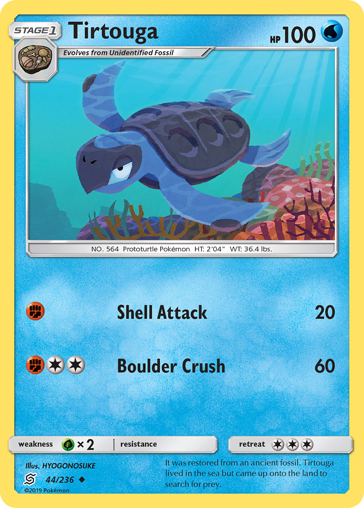 Tirtouga 44/236 Uncommon | Unified Minds | Pokemon Card