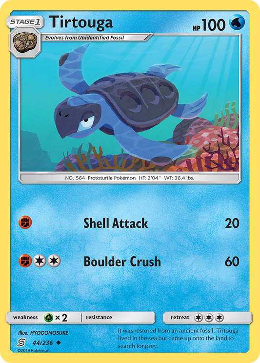 Tirtouga 44/236 Uncommon | Unified Minds | Pokemon Card