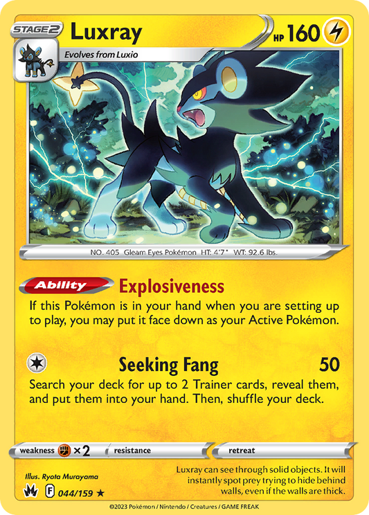 Luxray 44/159 Rare | Crown Zenith | Pokemon Card