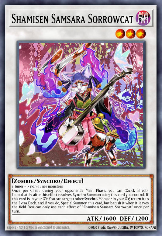 Shamisen Samsara Sorrowcat - DABL-EN044 Super Rare | Yu-Gi-Oh! Card