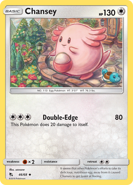 Chansey 46/68 Uncommon | Hidden Fates | Pokemon Card