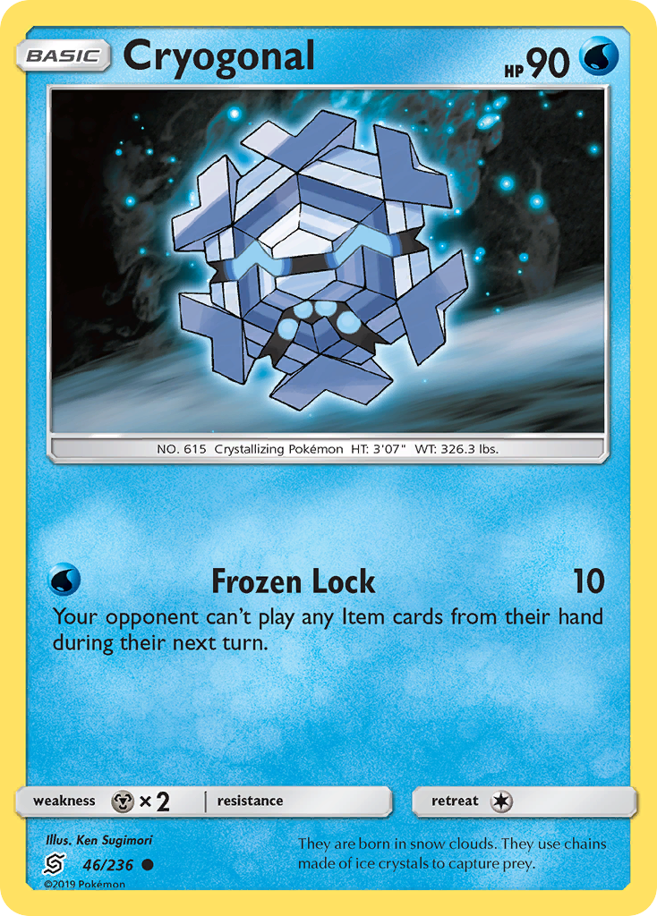 Cryogonal 46/236 Common | Unified Minds | Pokemon Card