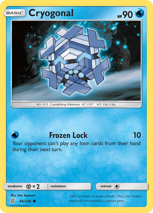 Cryogonal 46/236 Common | Unified Minds | Pokemon Card