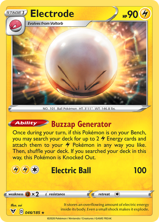 Electrode 46/185 Rare Holo | Vivid Voltage | Pokemon Card