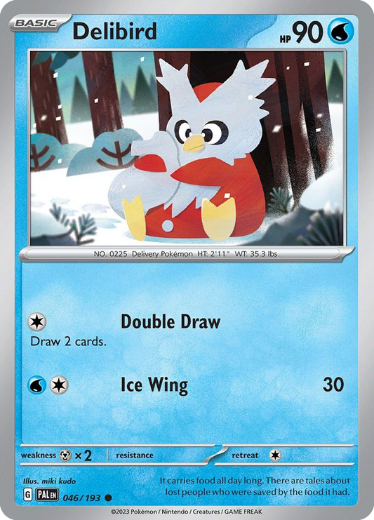 Delibird 46/193 Common | Paldea Evolved | Pokemon Card