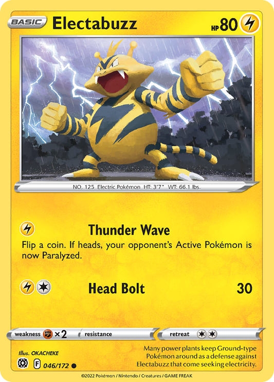 Electabuzz 46/172 Common | Brilliant Stars | Pokemon Card