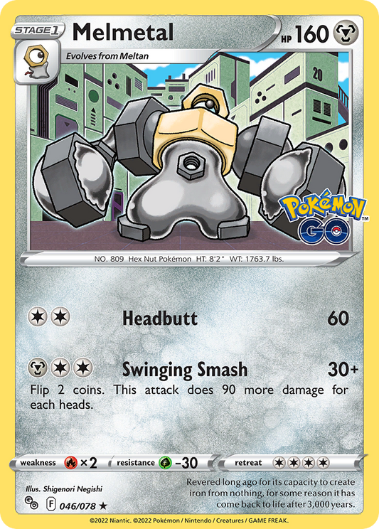 Melmetal 46/78 Rare Holo | Pokémon GO | Pokemon Card