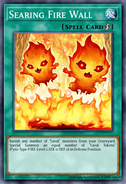 Searing Fire Wall - HA05-EN027 Super Rare | Yu-Gi-Oh! Card