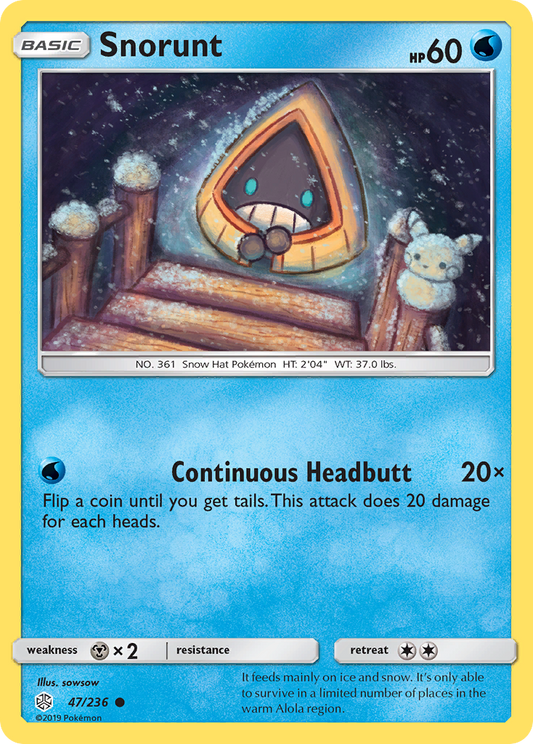 Snorunt 47/236 Common | Cosmic Eclipse | Pokemon Card