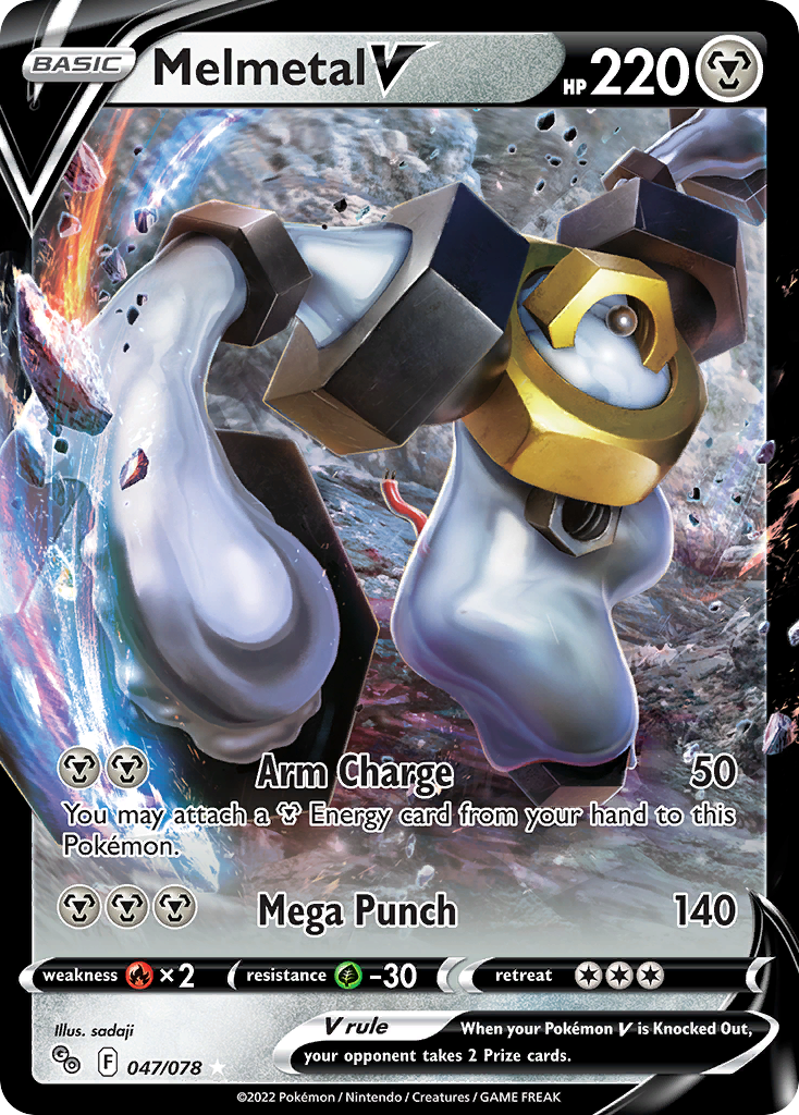 Melmetal V 47/78 Rare Holo V | Pokémon GO | Pokemon Card