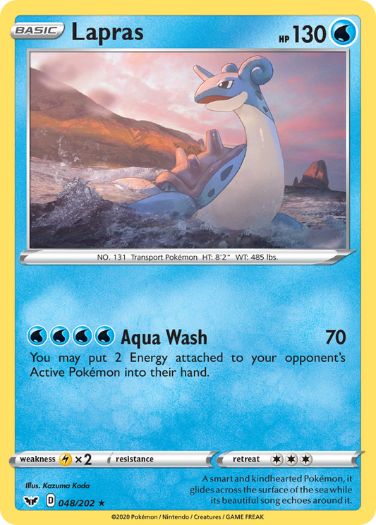 Lapras 48/202 Rare | Sword & Shield | Pokemon Card