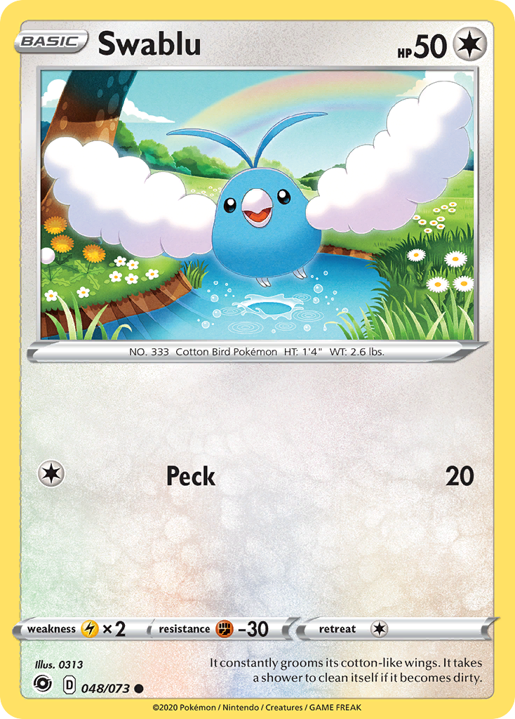 Swablu 48/73 Common | Champion's Path | Pokemon Card