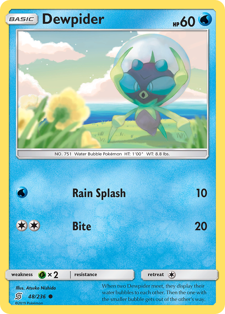 Dewpider 48/236 Common | Unified Minds | Pokemon Card