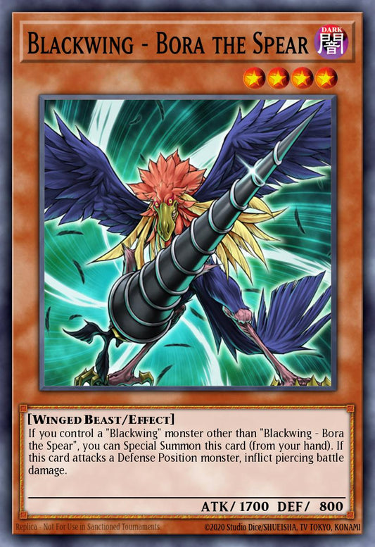 Blackwing - Bora the Spear - BLCR-EN057 Ultra Rare | Yu-Gi-Oh! Card