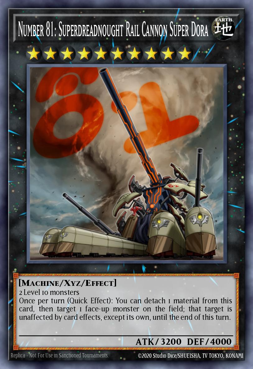 Number 81: Superdreadnought Rail Cannon Super Dora - TDIL-EN091 Super Rare | Yu-Gi-Oh! Card