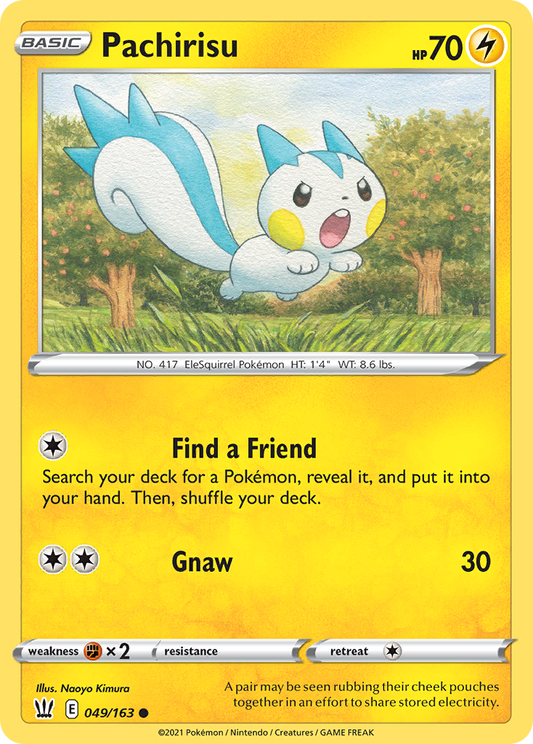 Pachirisu 49/163 Common | Battle Styles | Pokemon Card