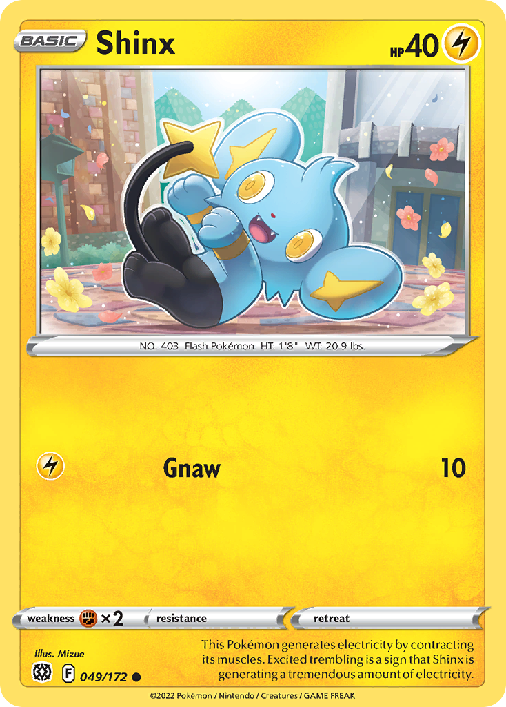 Shinx 49/172 Common | Brilliant Stars | Pokemon Card