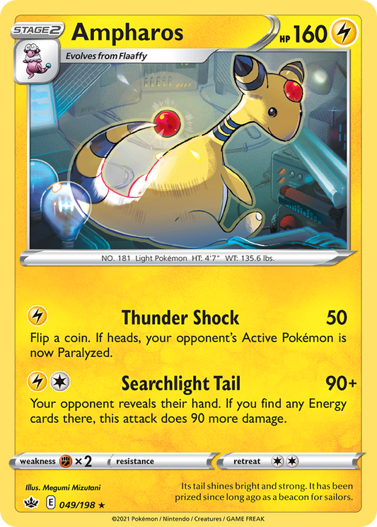 Ampharos 49/198 Rare | Chilling Reign | Pokemon Card