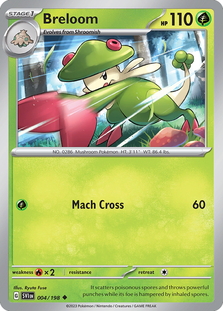 Breloom 4/198 Uncommon | Scarlet & Violet | Pokemon Card