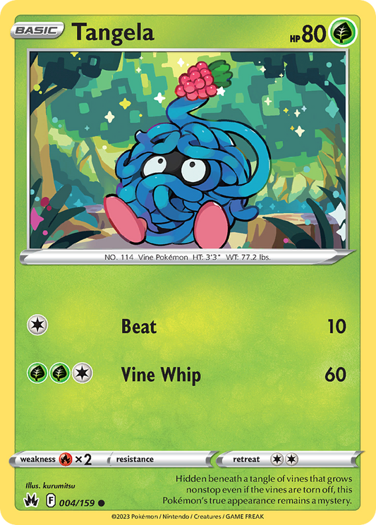 Tangela 4/159 Common | Crown Zenith | Pokemon Card