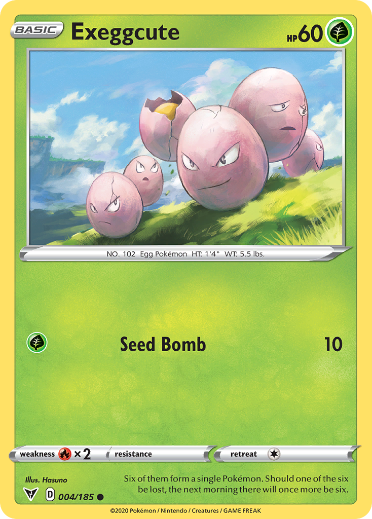 Exeggcute 4/185 Common | Vivid Voltage | Pokemon Card