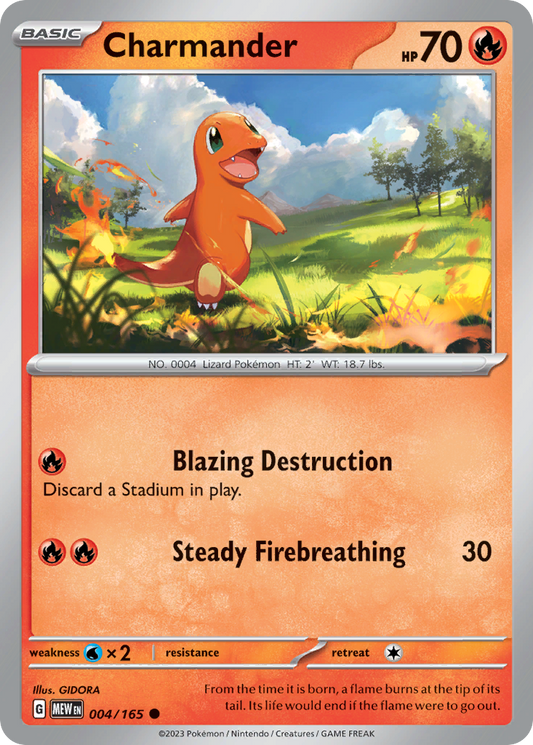 Charmander 4/165 Common | 151 | Pokemon Card