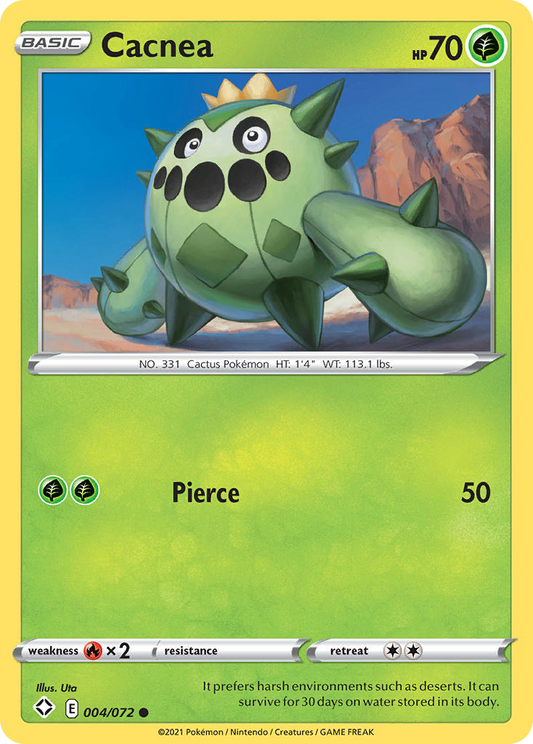 Cacnea 4/72 Common | Shining Fates | Pokemon Card