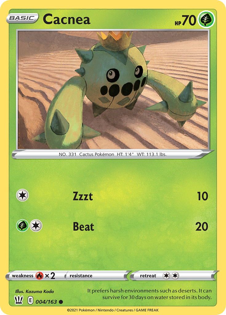 Cacnea 4/163 Common | Battle Styles | Pokemon Card