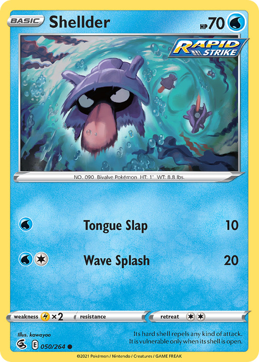 Shellder 50/264 Common | Fusion Strike | Pokemon Card