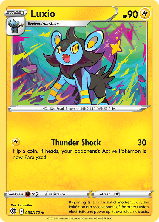 Luxio 50/172 Uncommon | Brilliant Stars | Pokemon Card