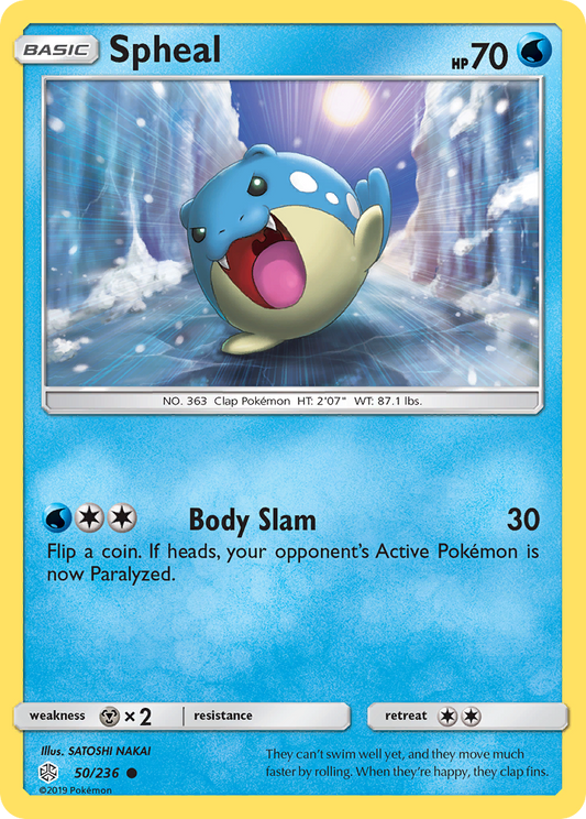 Spheal 50/236 Common | Cosmic Eclipse | Pokemon Card