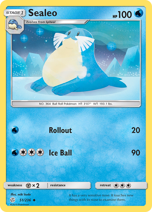 Sealeo 51/236 Uncommon | Cosmic Eclipse | Pokemon Card