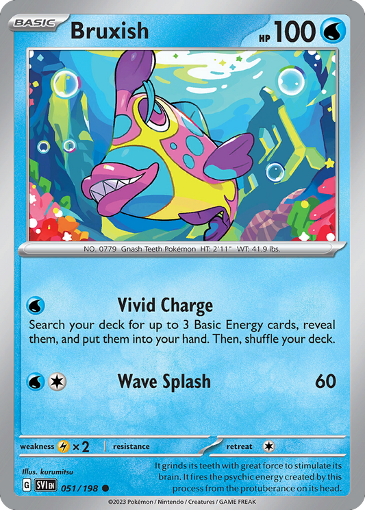 Bruxish 51/198 Common | Scarlet & Violet | Pokemon Card