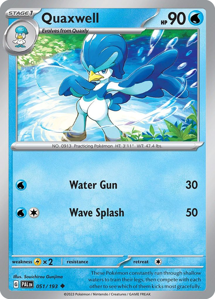 Quaxwell 51/193 Uncommon | Paldea Evolved | Pokemon Card